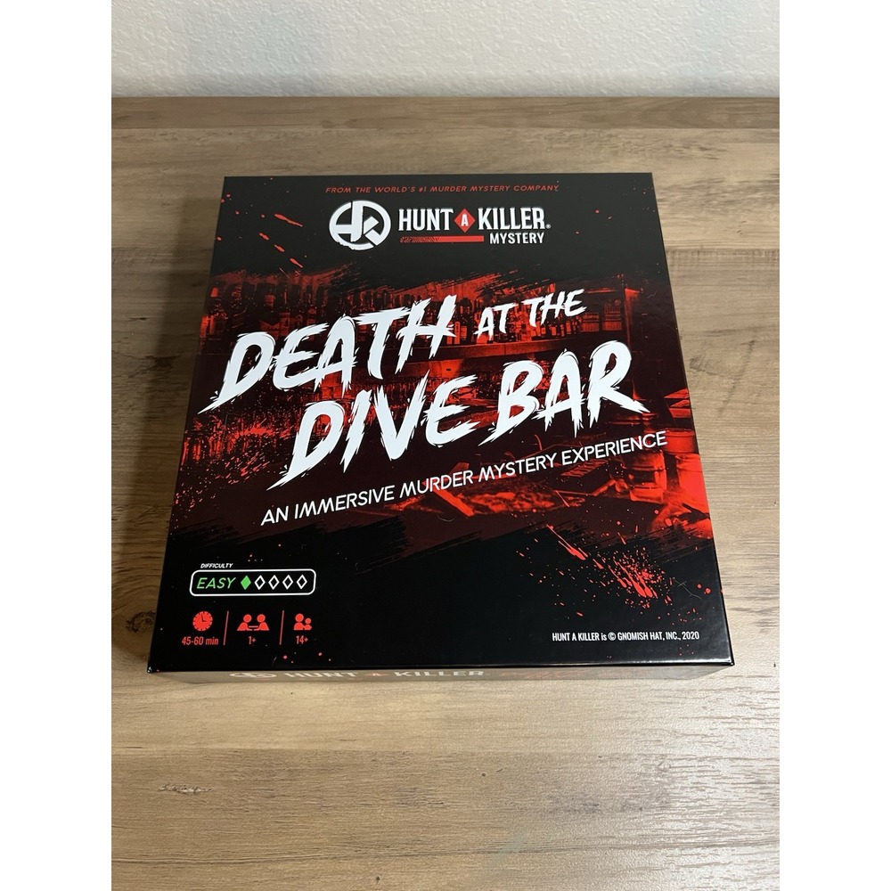 Hunt A Killer : Death At The Dive Bar Murder Mystery Game Detective Skill PO